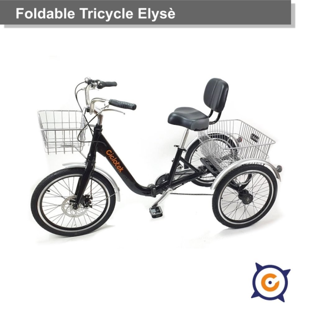 Triciclo Eléctrico Plegable CicloTEK Elysê - Nuevo!