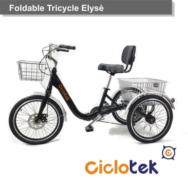 triciclo electrico plegable ciclotek elyse 3