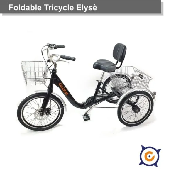 triciclo electrico plegable ciclotek elyse