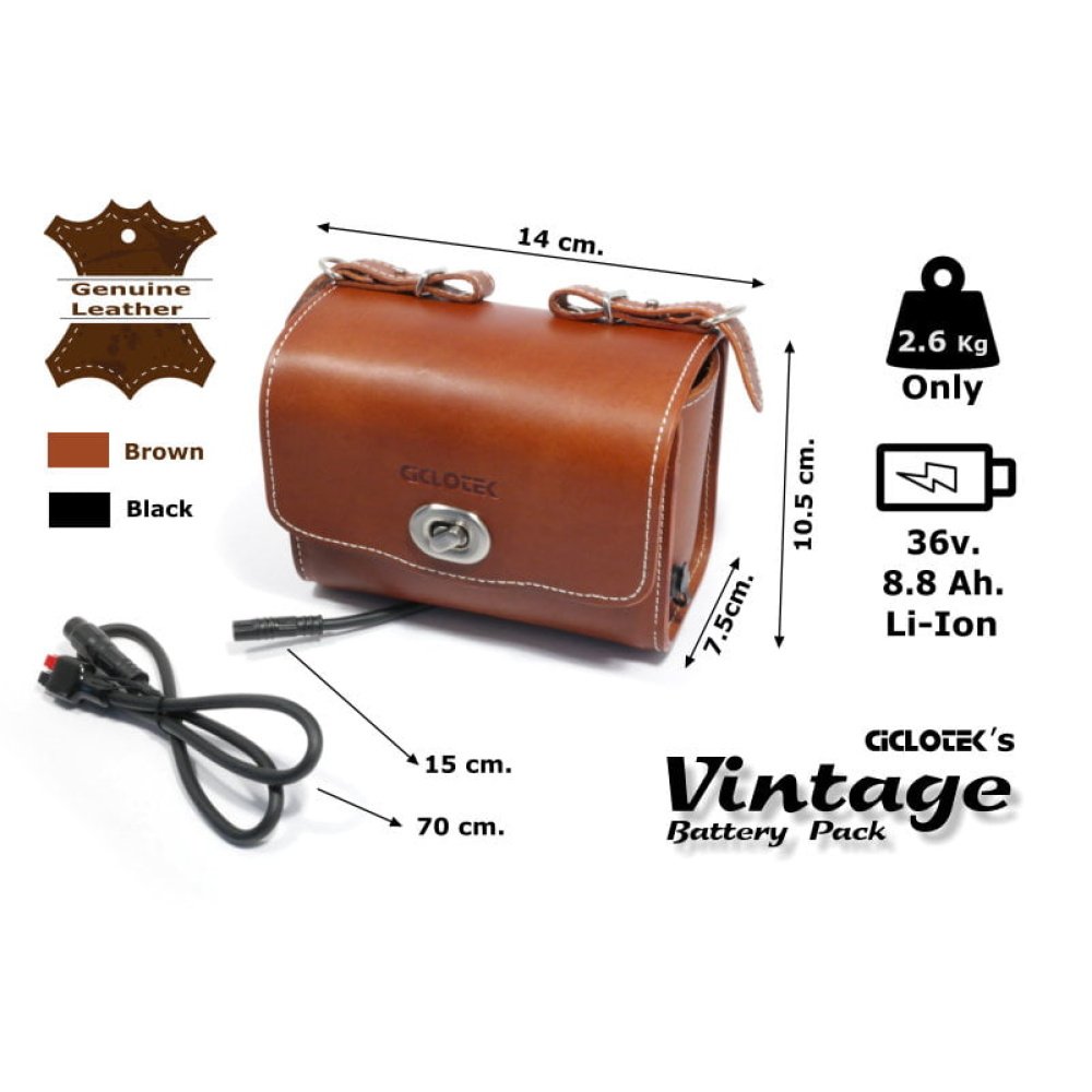 KIT Conversión Bicicleta Brompton Plegable en Eléctrica - Ciclotek Platinium LCD5 Motor 250W Batería 36v - Imagen 3