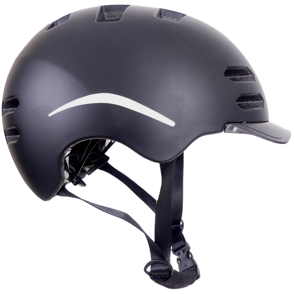 Casco de bicicleta Edge Urban E-bike Pedelec Medium (54-58cm) - negro - marca de calidad NTA 8776