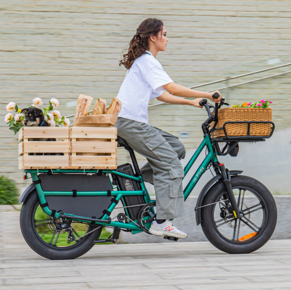 Bicicleta eléctrica de cargo Fiido T2 Longtail - Imagen 4