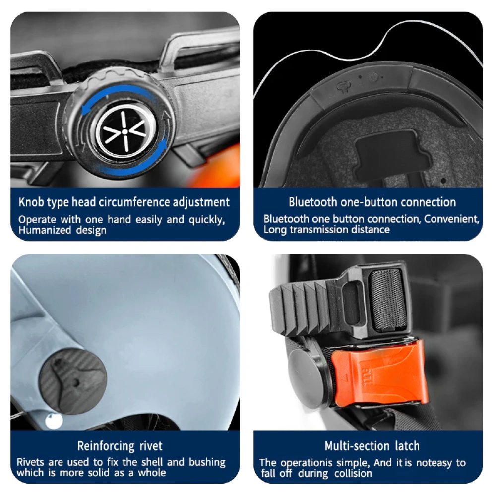 Casco inteligente ENGWE con bluetooh - Imagen 7
