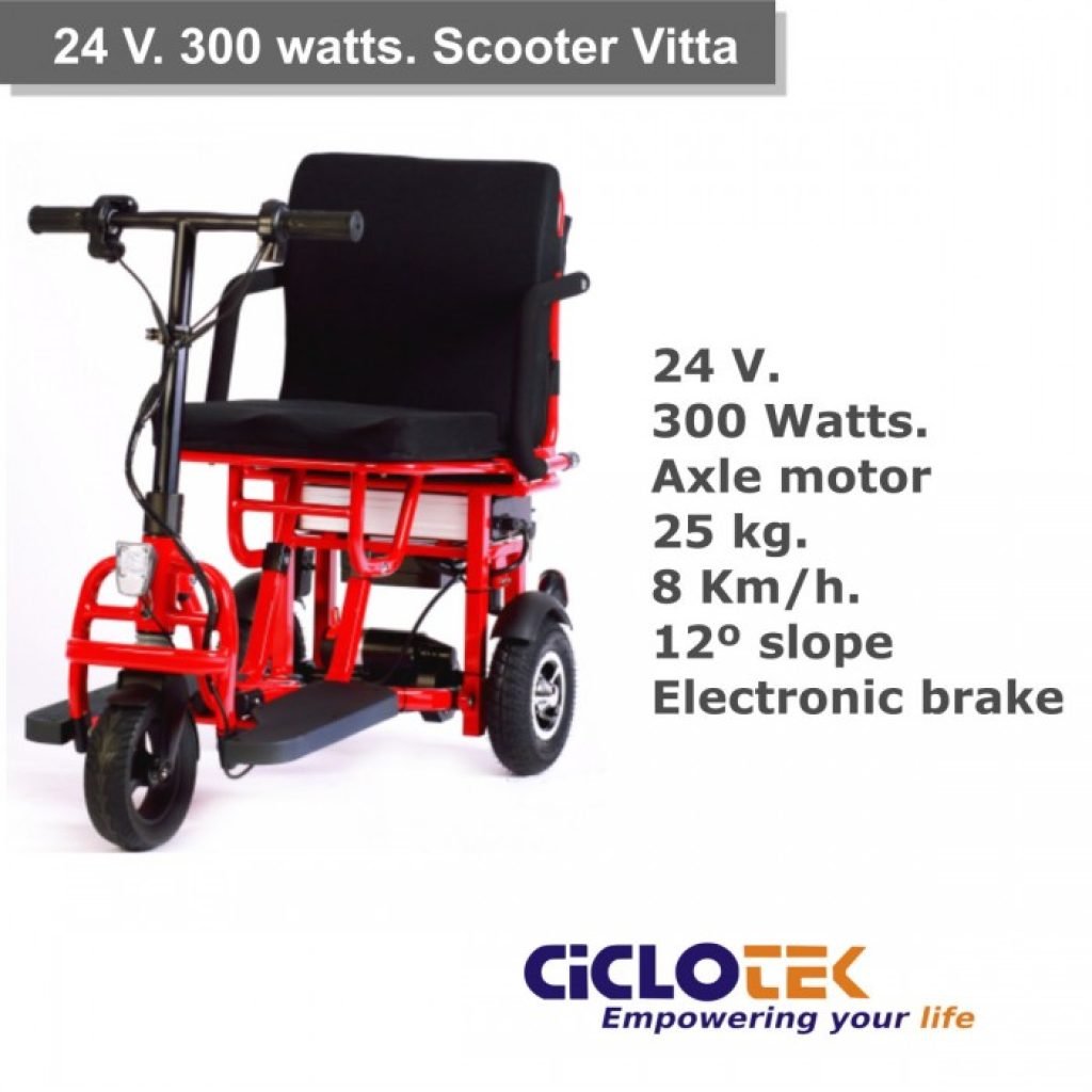 Scooter CicloTEK Vitta 24 v. 300 vatios