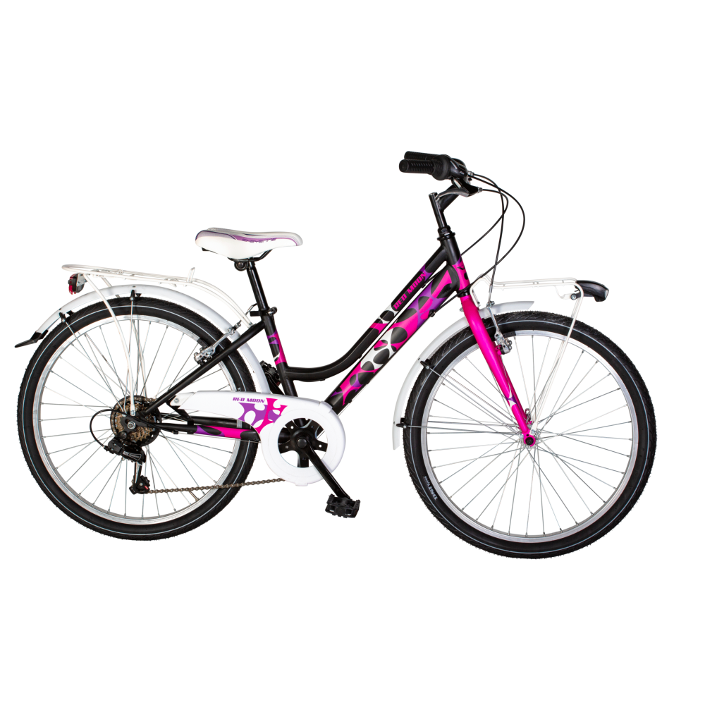 Bicicleta Infantil Airbici Red Moon Lady 24" 6 Velocidades