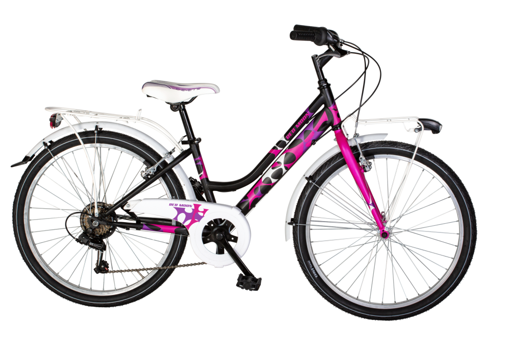 Bicicleta Infantil Airbici Red Moon Lady 24" 6 Velocidades