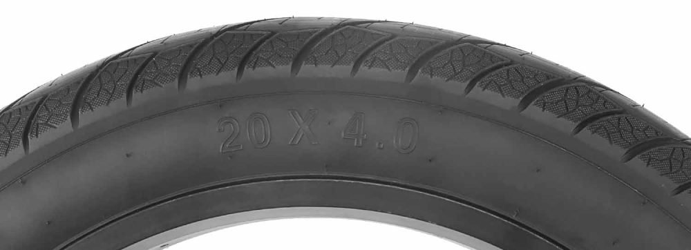 Cubierta 20"x 4  PARA FAT BIKE - Negra - Imagen 4