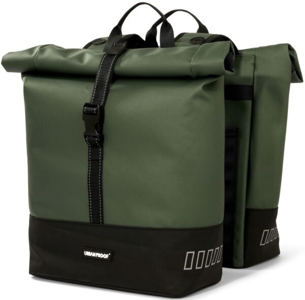 Bolsa doble para bicicleta reciclada Urban Proof Rolltop 38 litros 30 x 15 x 42 cm