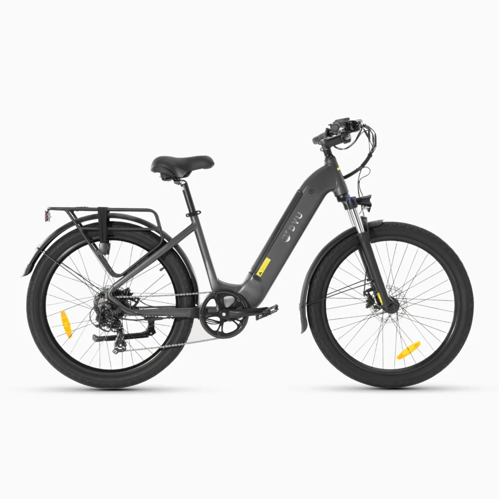 Bicicleta eléctrica urbana DYU C1 de 26 pulgadas