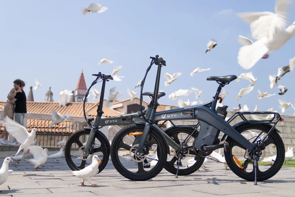 Bicicleta eléctrica plegable DYU T1 de 20 pulgadas - Imagen 12