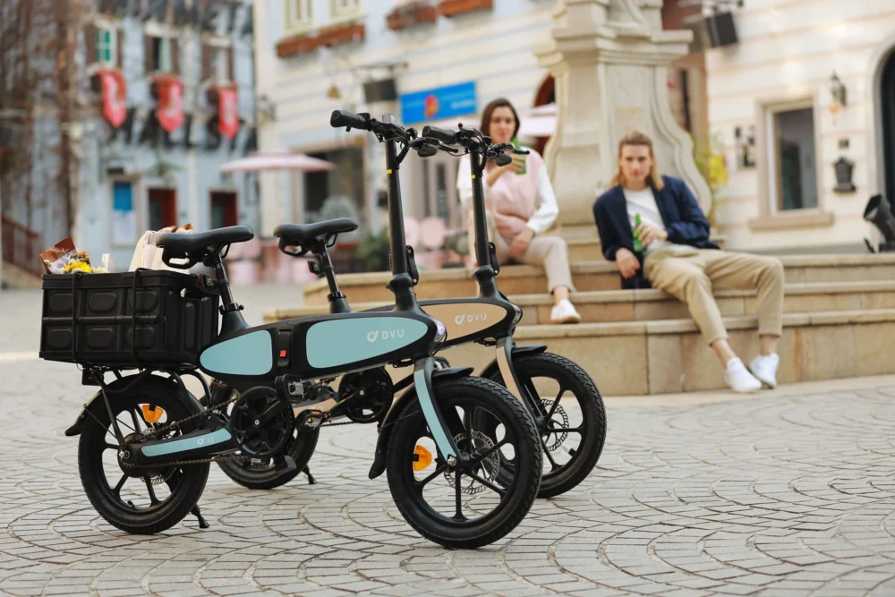 Bicicleta eléctrica plegable DYU C2 de 16 pulgadas - Imagen 9