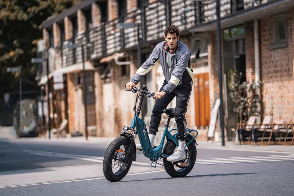Bicicleta eléctrica con neumáticos gruesos DYU FF500 de 20 pulgadas - Imagen 5