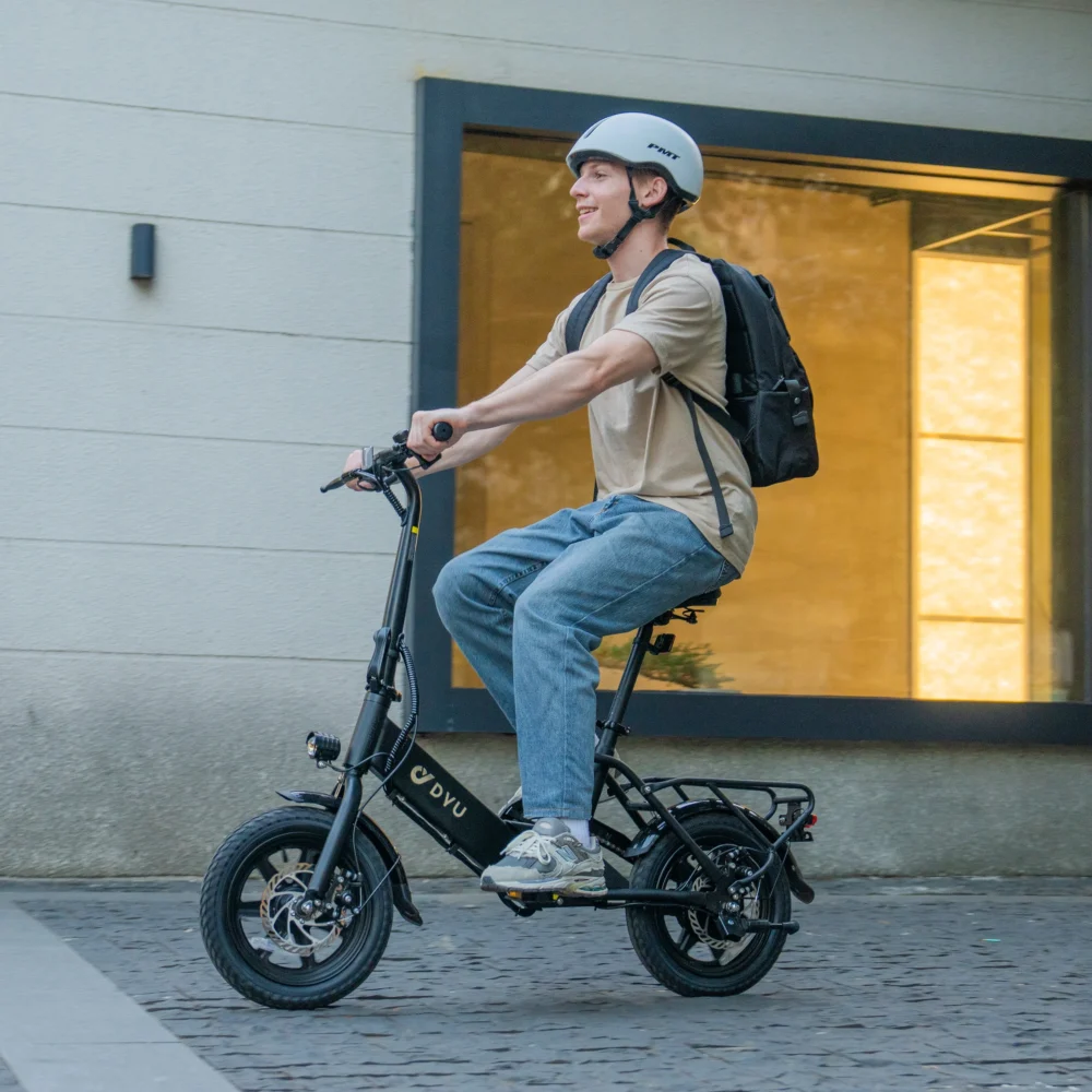 Bicicleta eléctrica plegable DYU C3 de 14 pulgadas - Imagen 11