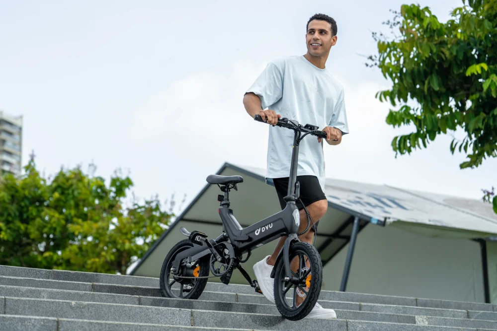 Bicicleta eléctrica plegable completa DYU A16 de 16 pulgadas - Imagen 12