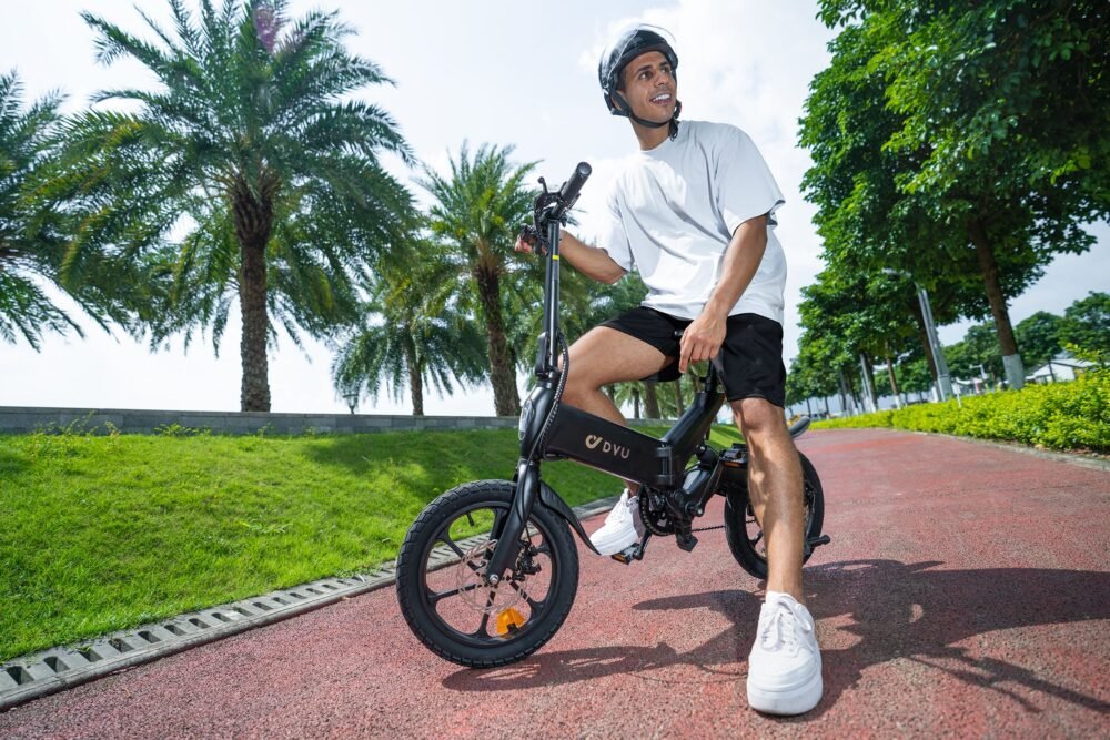 Bicicleta eléctrica plegable completa DYU A16 de 16 pulgadas - Imagen 11