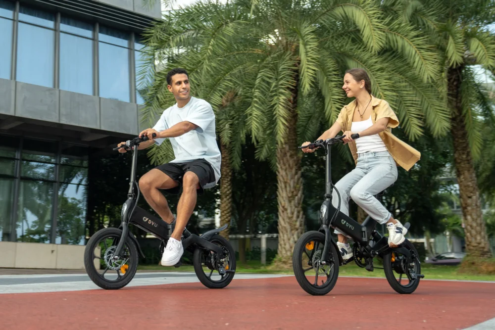 Bicicleta eléctrica plegable completa DYU A16 de 16 pulgadas - Imagen 10