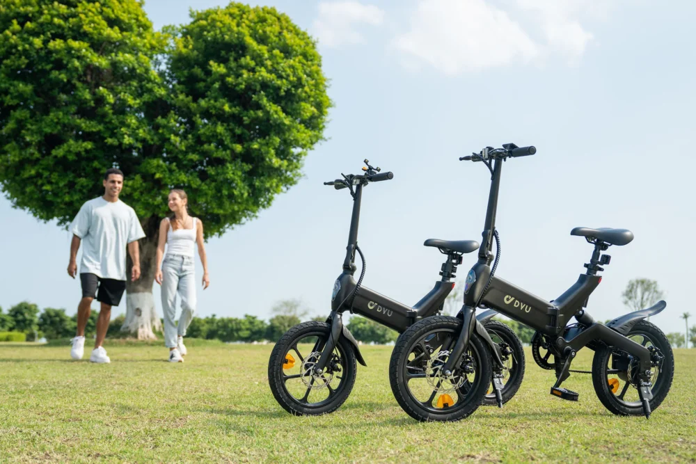 Bicicleta eléctrica plegable completa DYU A16 de 16 pulgadas - Imagen 9