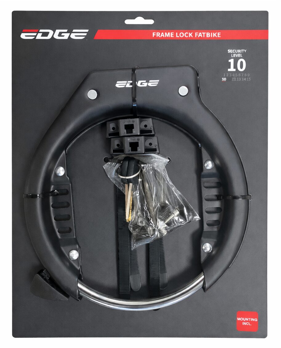 Candado de anilla Edge Fatbike - negro 3 Candado de anilla Edge Fatbike - negro - Imagen 3