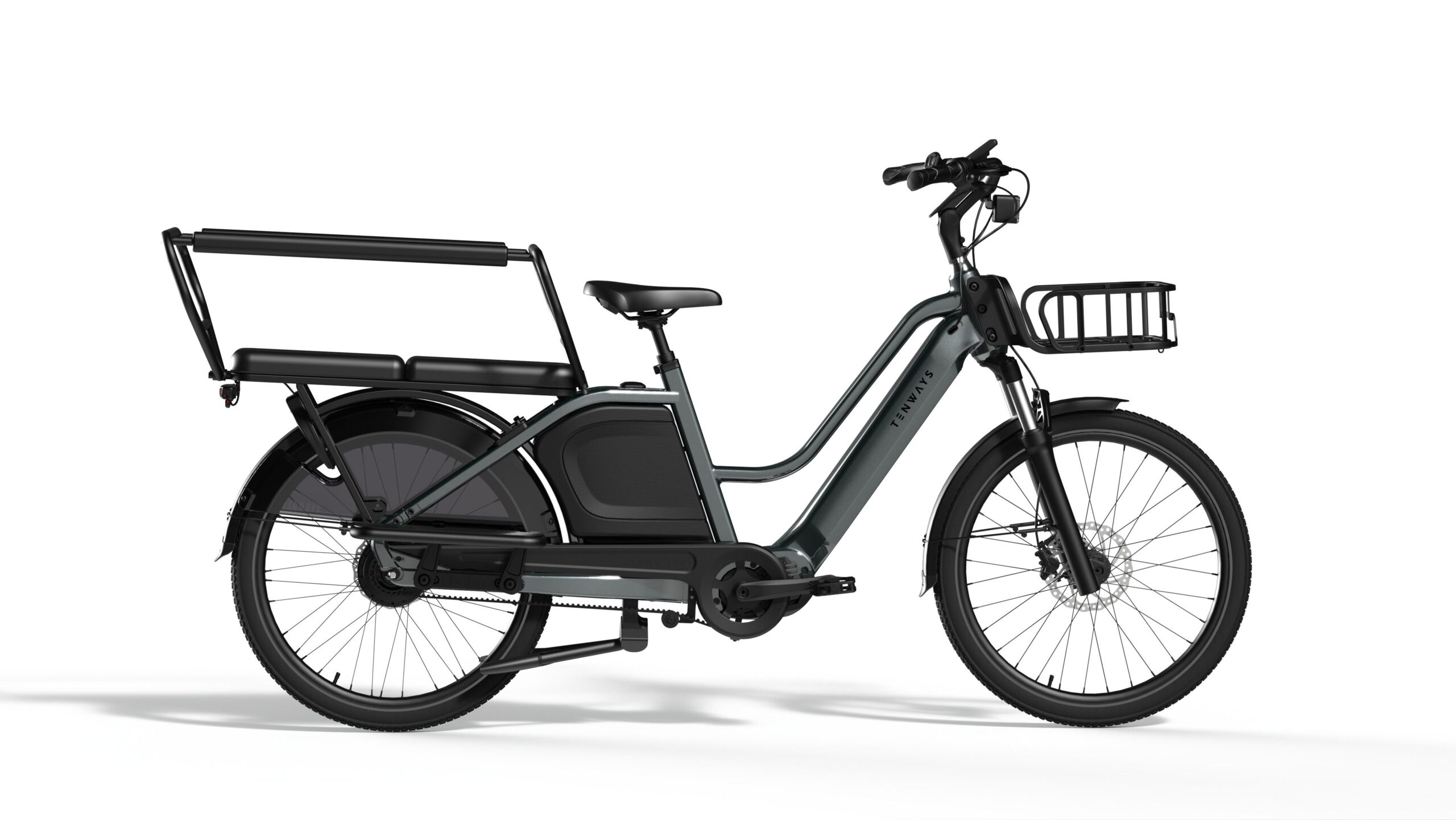 Bicicleta eléctrica de carga Tenways Longtail Dúo