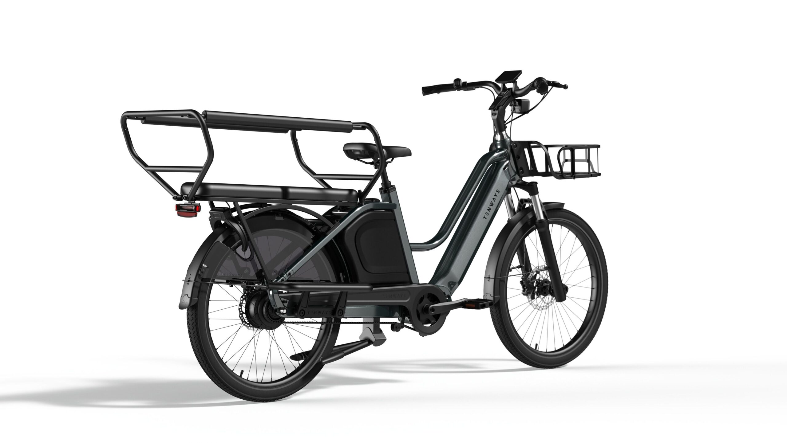 Bicicleta eléctrica de carga Tenways Longtail Dúo 2 Bicicleta eléctrica de carga Tenways Longtail Dúo - Imagen 2